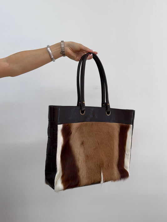 Cowhide Tote Bag