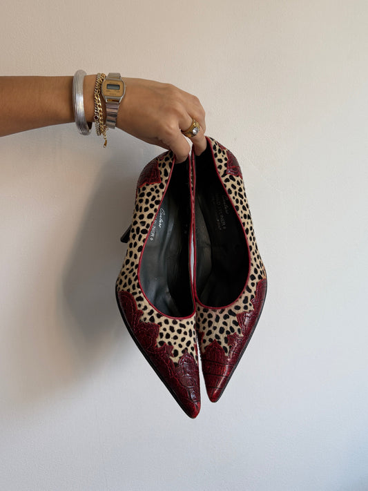 Donald Pliner Pony Hair Western Heel 9