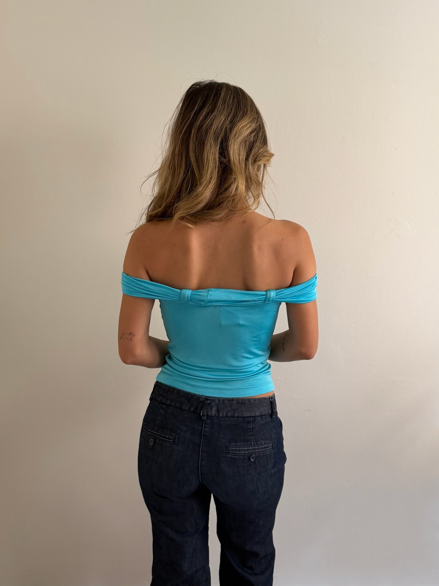 back of Versace top 