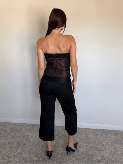 Capris with Satin Details
