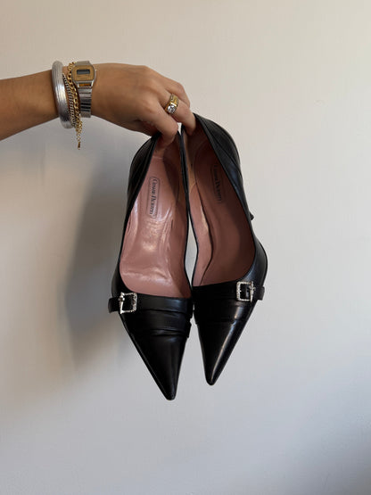 Cesare Paciotti Black Heels IT 40