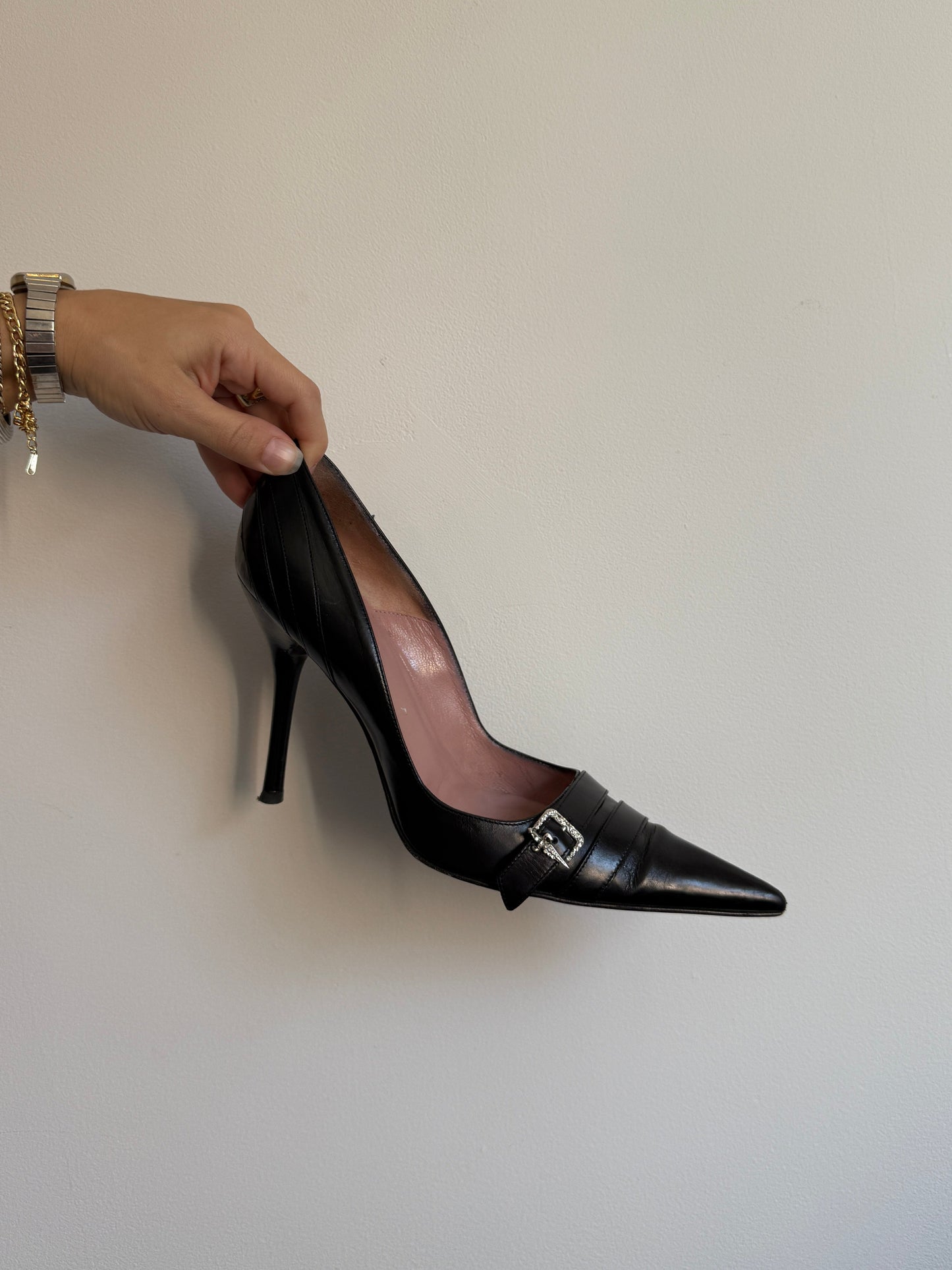 Cesare Paciotti Black Heels IT 40