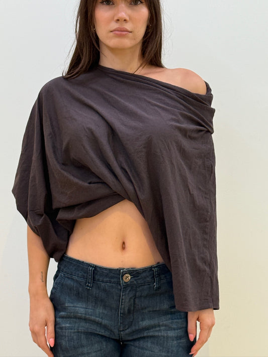 Brown Slouchy Top