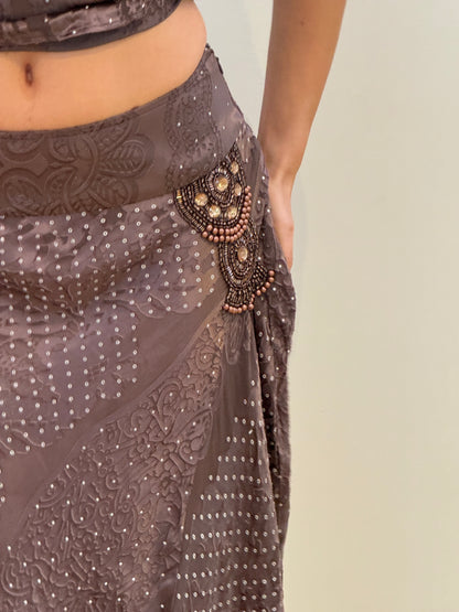 Carrie Bradshaw Inspired Blouse and Skirt Set