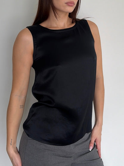 YSL Black Satin Tank