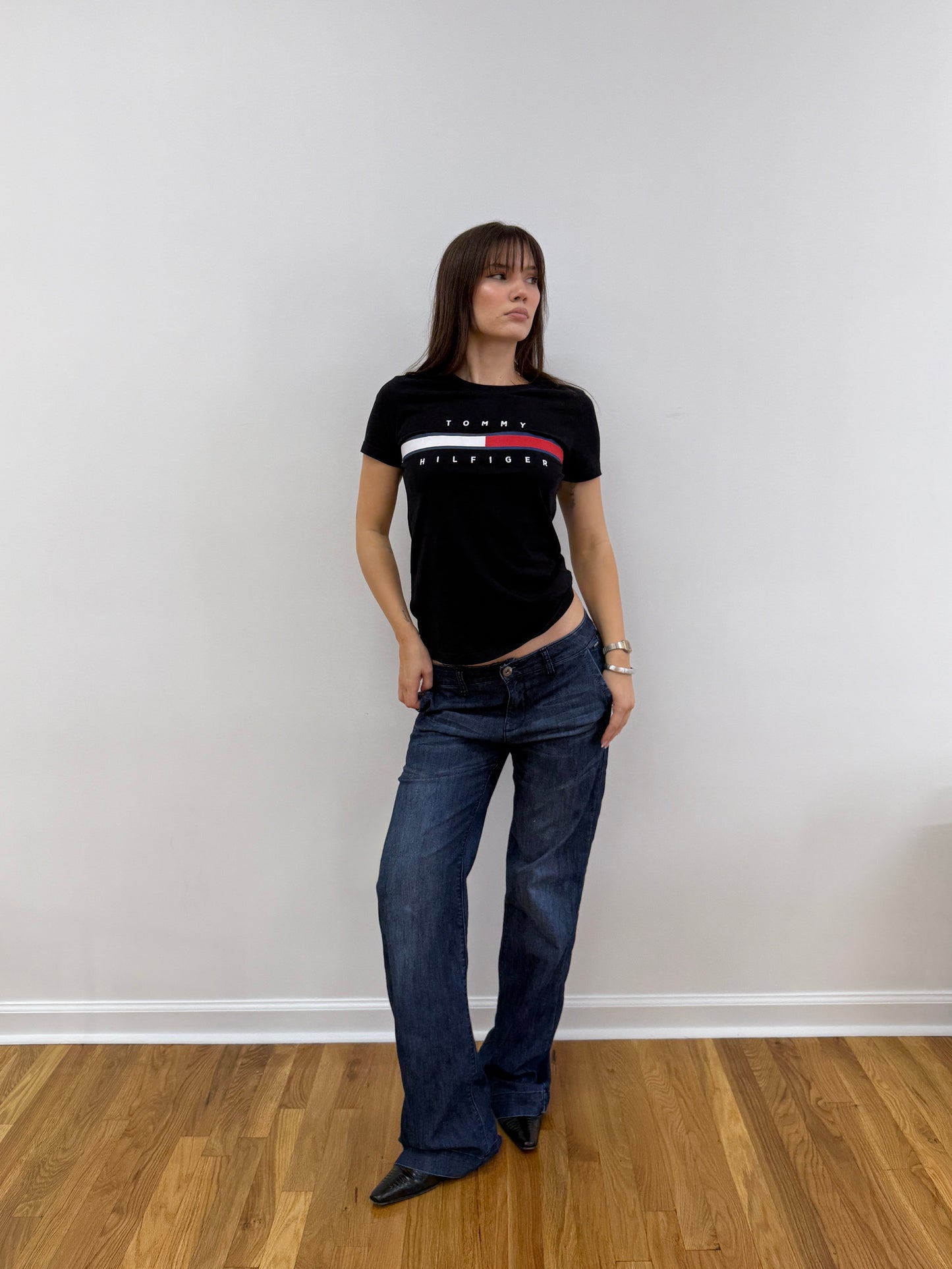 Low Rise Deep Blue Denim