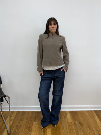 Grey/Beige Utility Jacket