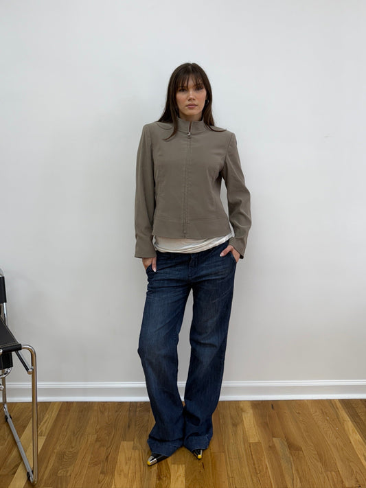 Grey/Beige Utility Jacket