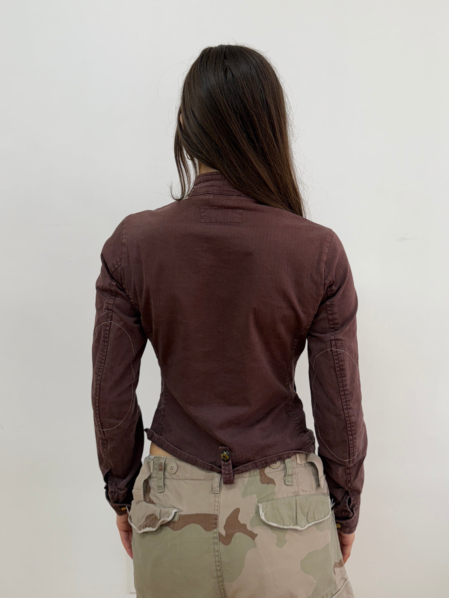 Burgundy Utility Jacket