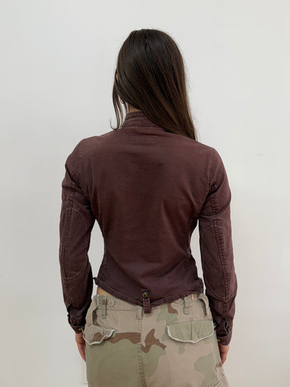 Burgundy Utility Jacket