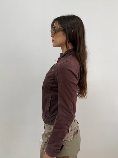 Burgundy Utility Jacket