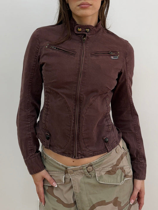 Burgundy Utility Jacket