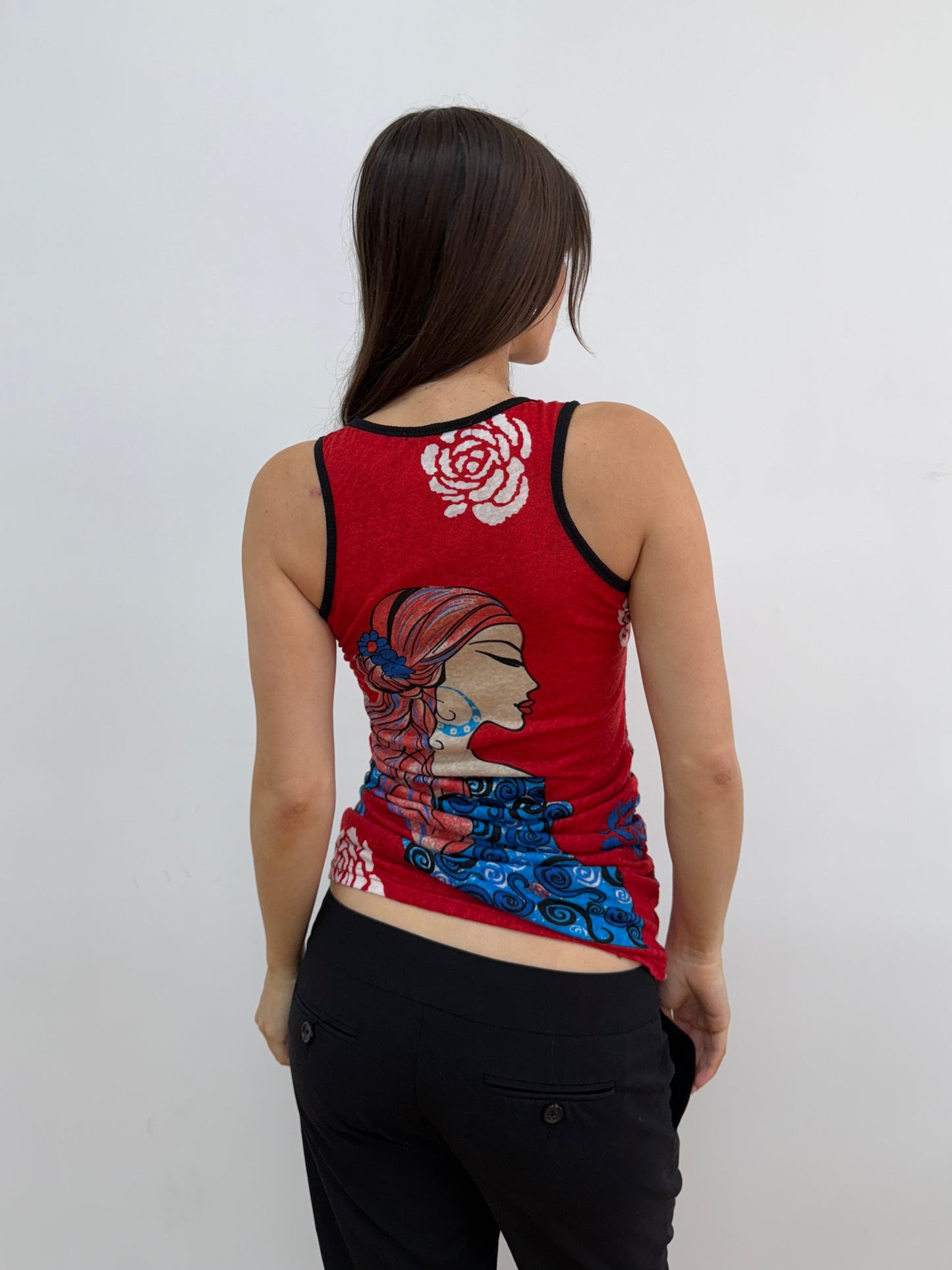 Red Graphic Tank