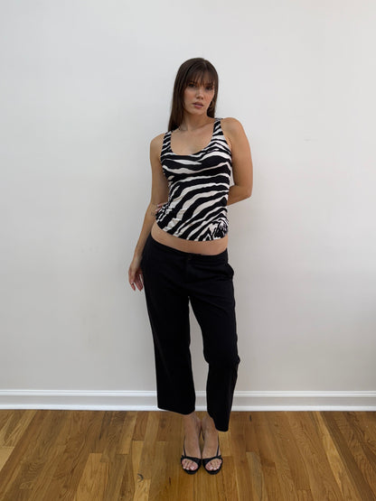 Dolce and Gabbana Zebra Tank Top