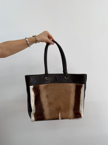Cowhide Tote Bag