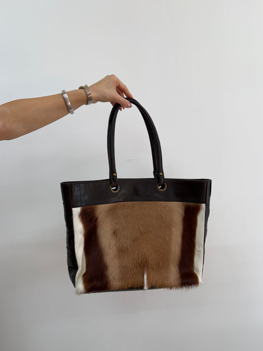 Cowhide Tote Bag