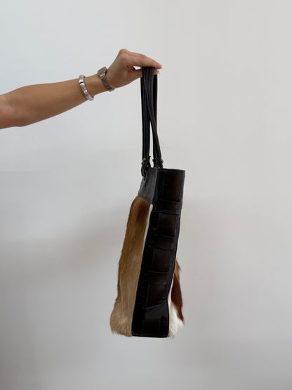 Cowhide Tote Bag