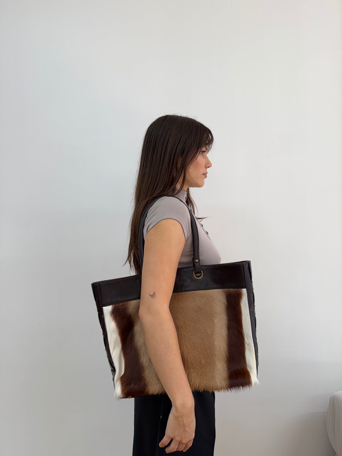 Cowhide Tote Bag