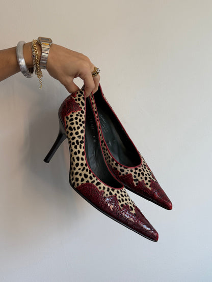 Donald Pliner Pony Hair Western Heel 9