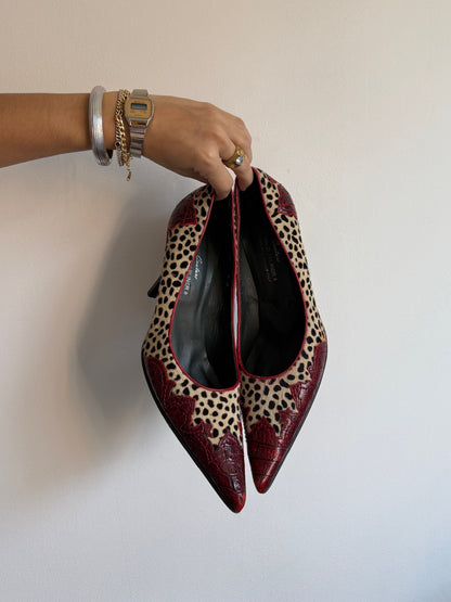 Donald Pliner Pony Hair Western Heel 9