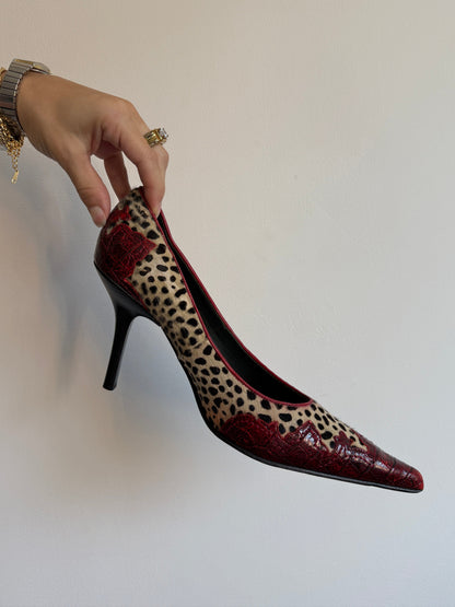 Donald Pliner Pony Hair Western Heel 9