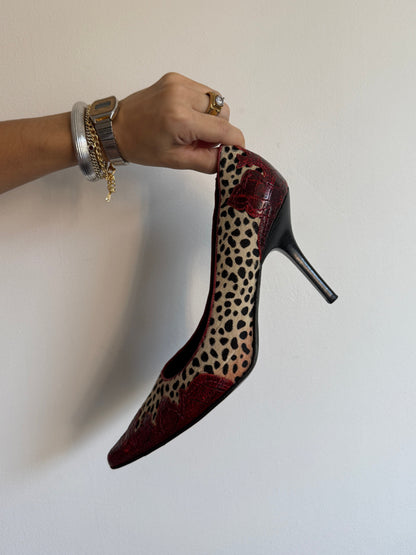 Donald Pliner Pony Hair Western Heel 9