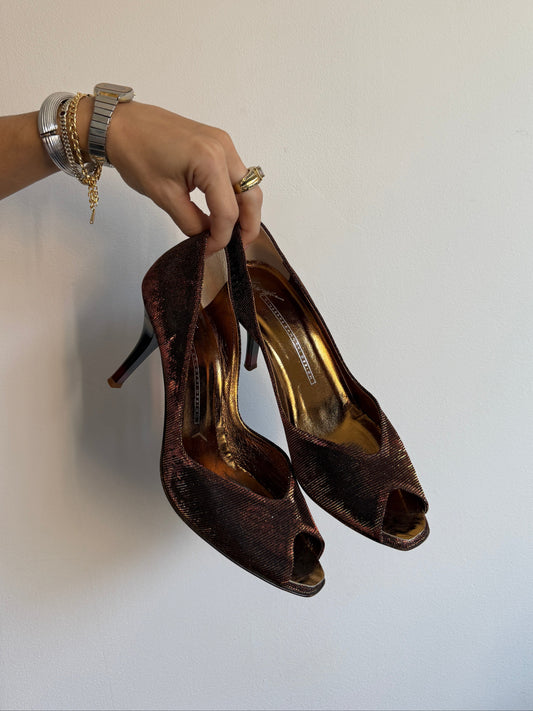 Guiseppe Zanotti Iridescent Heels IT 36