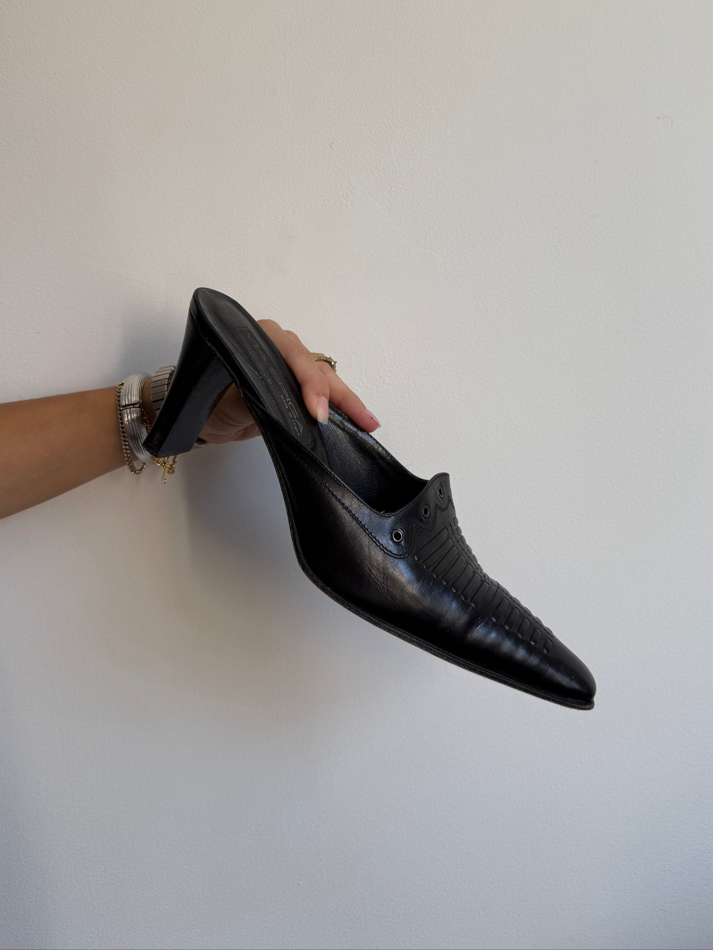 Black Western Mule 10