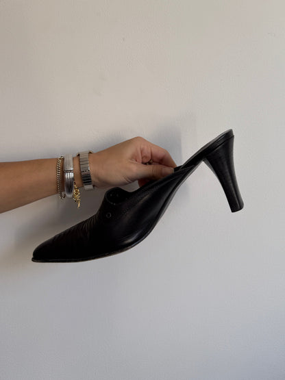 Black Western Mule 10