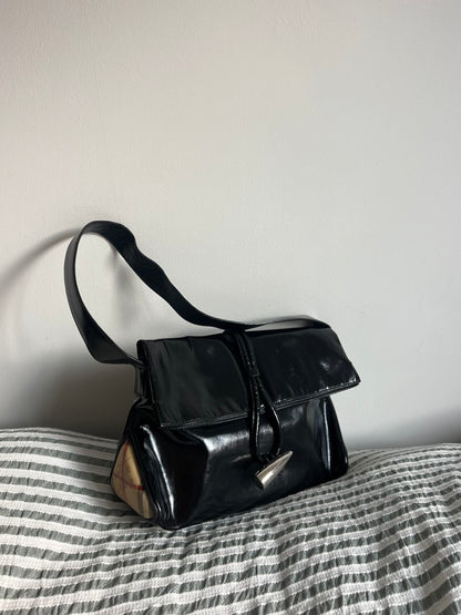 Burberry Patent Leather Shoulder Bag