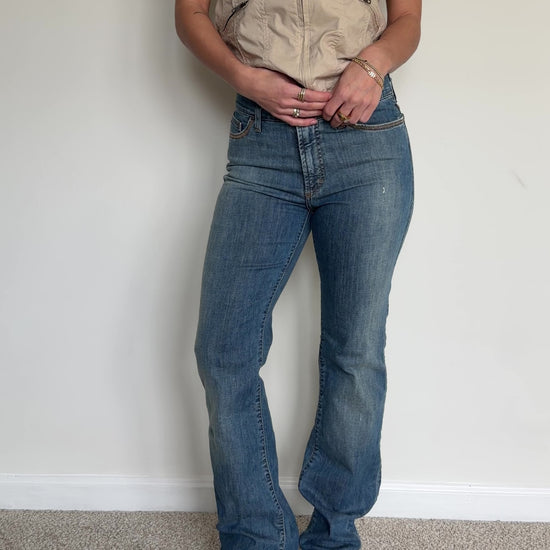 video of just cavalli bootcut jeans