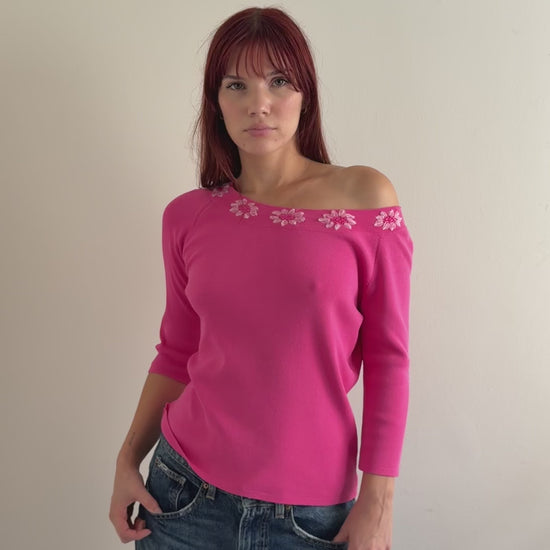 video of pink top 