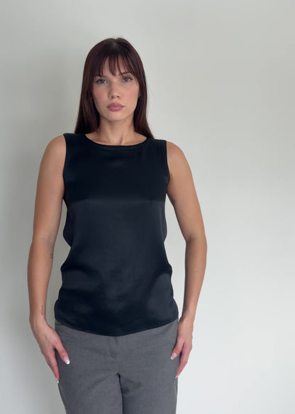 YSL Black Satin Tank