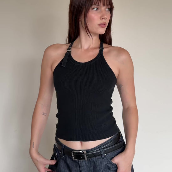 black burberry tank
