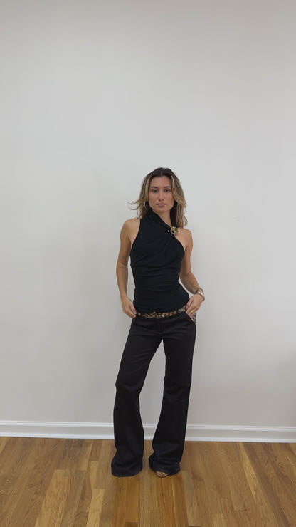 DVF Cheetah Bootcut Pants